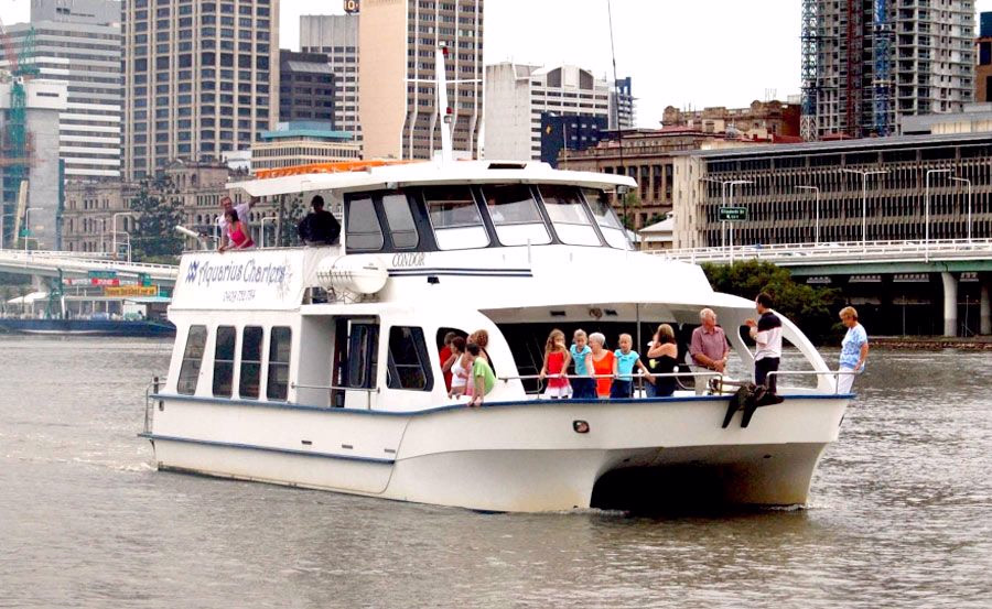 Brisbane River cruise vessel with city views, step-free seated sightseeing for senior travellers